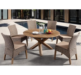 Maddox S/7 wooden dining set