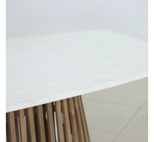 SIRACUSA ΤΡΑΠΕΖΙ ΛΕΥΚΟ 220x110xH79cm