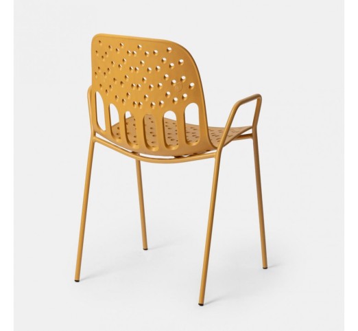 LIDO ARMCHAIR MUSTARD 57x55,5xH80cm