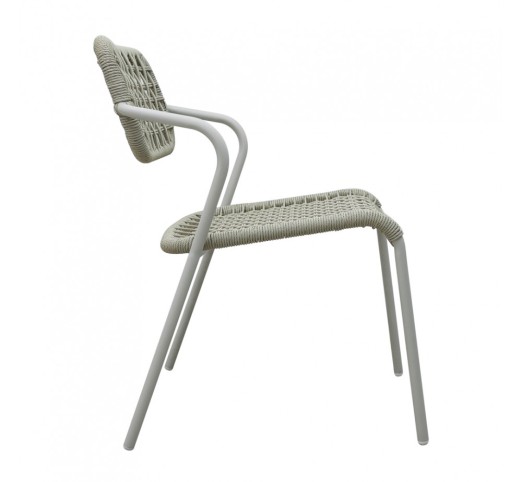 BEE ARMCHAIR WHITE 62x56xH82cm