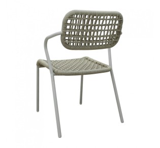 BEE ARMCHAIR WHITE 62x56xH82cm