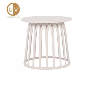 BASKET SIDE TABLE OFF WHITE 49,5x49,5xH44cm