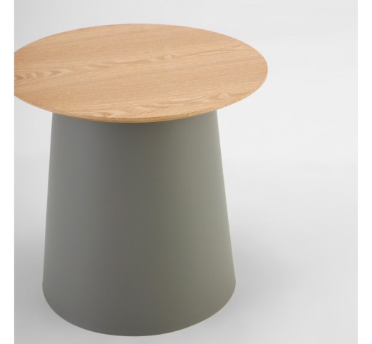 ZENTRA COFFEE TABLE NATURAL GREY 50x50xH47,5cm