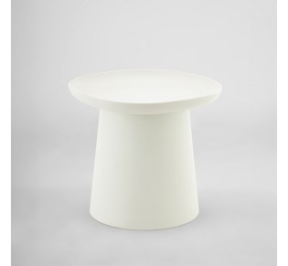 PLATE COFFEE TABLE OFF WHITE 50x50xH47,5cm