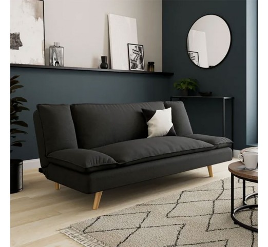 COZY ΚΑΝΑΠΕΣ ΚΡΕΒΑΤΙ 3ΘΕΣΙΟΣ ΑΝΘΡΑΚΙ 191x103xH84cm