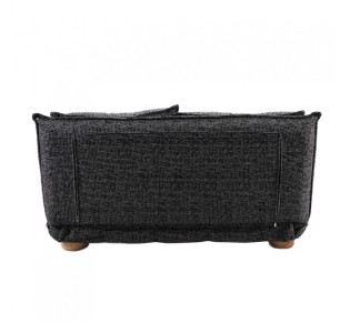 FUTON ΚΑΝΑΠΕΣ ΚΡΕΒΑΤΙ 2ΘΕΣΙΟΣ ΑΝΑΔΙΠΛΟΥΜΕΝΟΣ ΓΚΡΙ ΜΑΥΡΟ ΜΕ PATTERN 141x87xH76cm