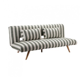 LA SPEZIA SOFA BED 3SEAT OFF WHITE OLIVE GREEN 188x81xH88cm