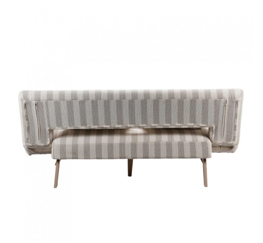 LA SPEZIA ΚΑΝΑΠΕΣ ΚΡΕΒΑΤΙ 3ΘΕΣΙΟΣ OFF WHITE BEIGE 188x81xH88cm
