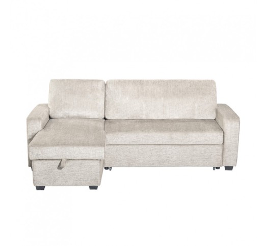 TRESOR ΚΑΝΑΠΕΣ ΚΡΕΒΑΤΙ ΓΩΝΙΑ ΑΝΑΣΤΡΕΨΙΜΗ OFF WHITE 223x145xH91cm