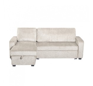 TRESOR ΚΑΝΑΠΕΣ ΚΡΕΒΑΤΙ ΓΩΝΙΑ ΑΝΑΣΤΡΕΨΙΜΗ OFF WHITE 223x145xH91cm