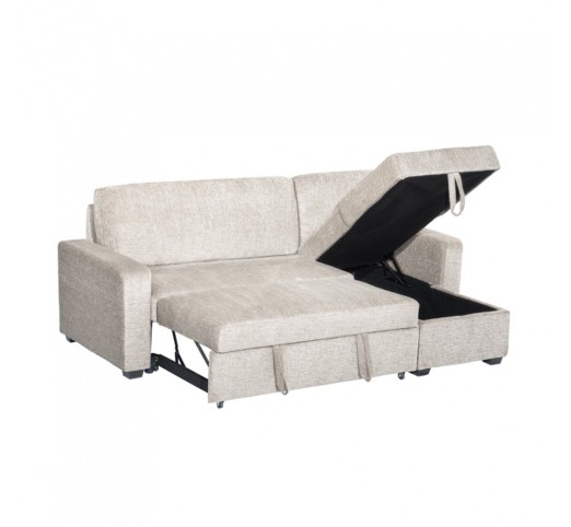 TRESOR SOFA BED REVERSABLE CORNER OFF WHITE 223x145xH91cm