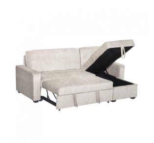 TRESOR SOFA BED REVERSABLE CORNER OFF WHITE 223x145xH91cm