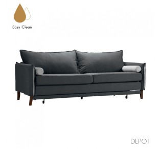 COMMODO ΚΑΝΑΠΕΣ ΚΡΕΒΑΤΙ 3ΘΕΣΙΟΣ ΑΝΘΡΑΚΙ ΓΚΡΙ 230x81xH88cm