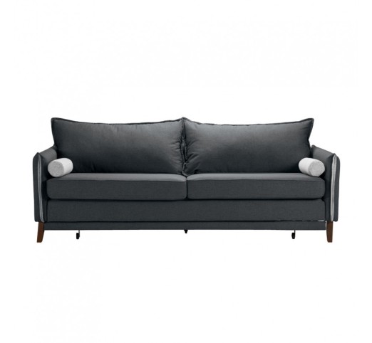 COMMODO ΚΑΝΑΠΕΣ ΚΡΕΒΑΤΙ 3ΘΕΣΙΟΣ ΑΝΘΡΑΚΙ ΓΚΡΙ 230x81xH88cm