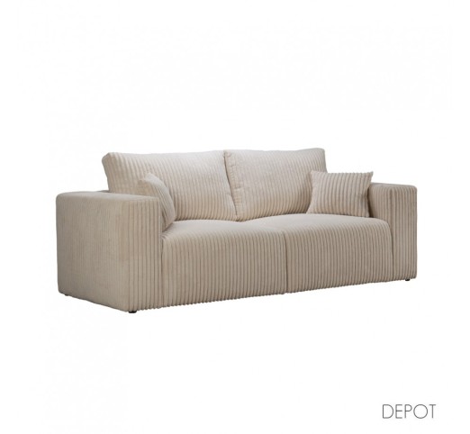 BULLET SOFA 3SEAT OFF WHITE AMBIENCE 02 232x101xH92cm