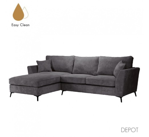 BOEL SOFA CORNER LEFT GREY 280x170xH92cm