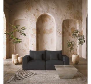BOX ARMCHAIR WITH ARM REVERSABLE ANTRACITE VOGUE 17 107x107xH85cm 2