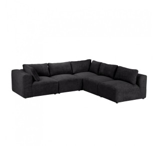 BOX ARMCHAIR WITH ARM REVERSABLE ANTRACITE VOGUE 17 107x107xH85cm