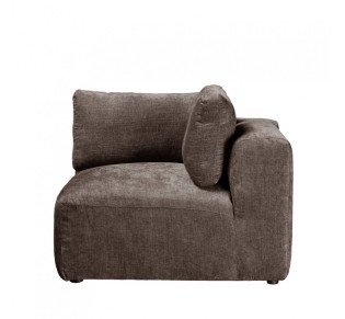 BOX ARMCHAIR WITH ARM REVERSABLE BROWN VOGUE 5 107x107xH85cm