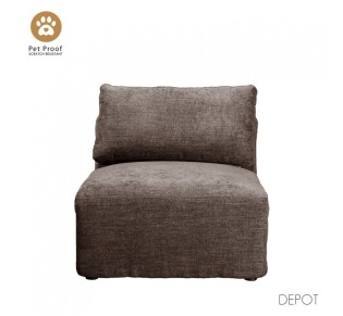 BOX ARMCHAIR BROWN VOGUE 5 82x107xH85cm