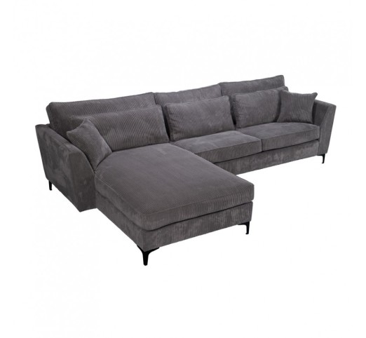 FOREVER SOFA CORNER LEFT GREY 316x185xH92cm