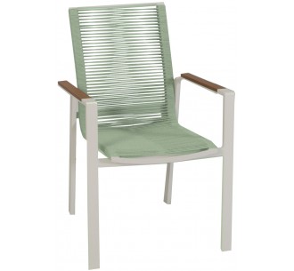 Maeve aluminum rope armchair 2
