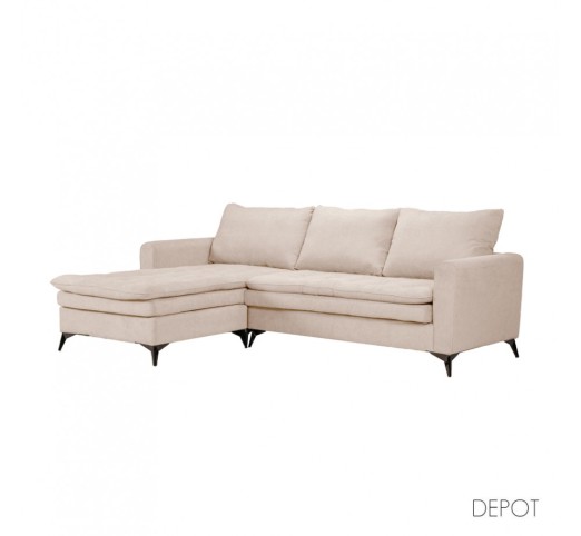 SCANDALO ΚΑΝΑΠΕΣ ΓΩΝΙΑ ΑΝΑΣΤΡΕΨΙΜΗ CREAM ASTI 1 265x188xH99cm