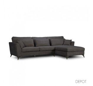 FOREVER SOFA CORNER RIGHT GRAPHITE ANTHOLOGY 18 316x185xH92cm