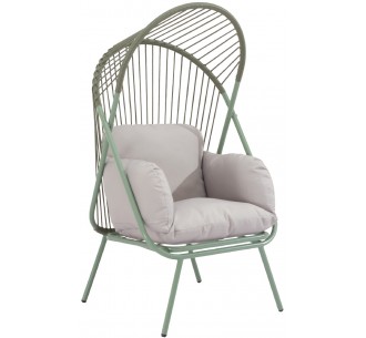 LILY metal lounge armchair
