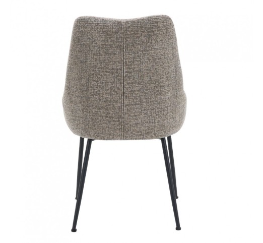 DON CHAIR BROWN LIGHT YELLOW 52x57xH86,5cm