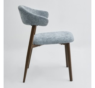 COUBRE CHAIR LIGHT BLUE GREY BITTER BROWN 60x51xH80cm