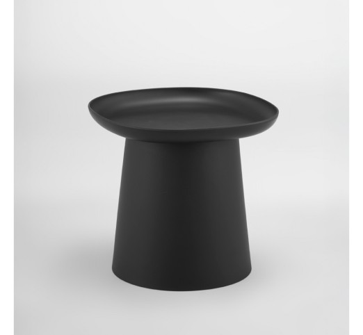 PLATE COFFEE TABLE BLACK 50x50xH47,5cm