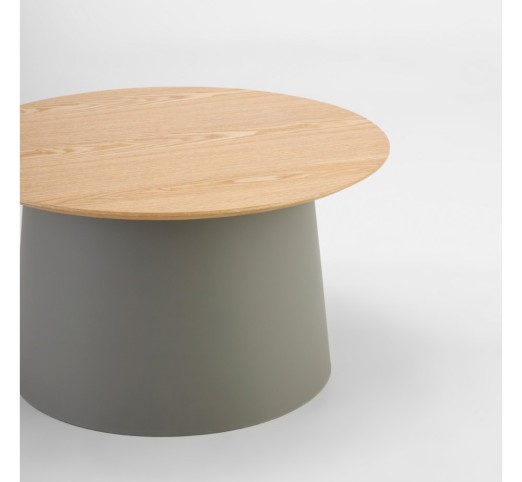 ZENTRA COFFEE TABLE NATURAL GREY 70x70xH39cm