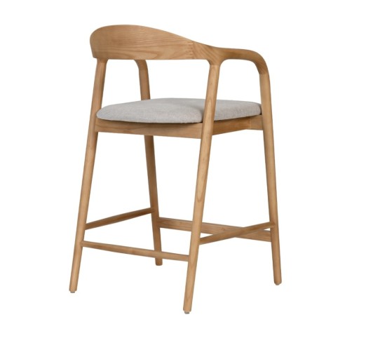 TUTTO STOOL BAR OAK BEIGE 62x56xH93cm