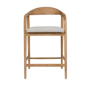TUTTO STOOL BAR OAK BEIGE 62x56xH93cm