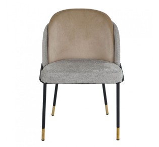 ASTON CHAIR FABRIC GREY LIGHT METAL BLACK E1 PRC