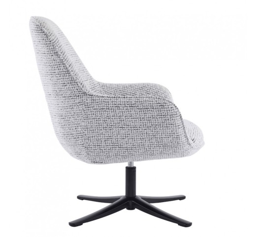 TIFFANY ARMCHAIR SWIVEL WHITE WITH PATTERN 80x75xH90cm