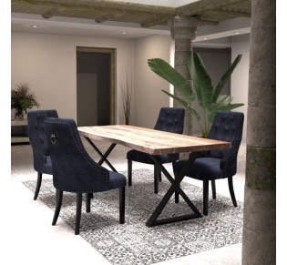 RETRO CHAIR BLACK 56x63xH93cm 2