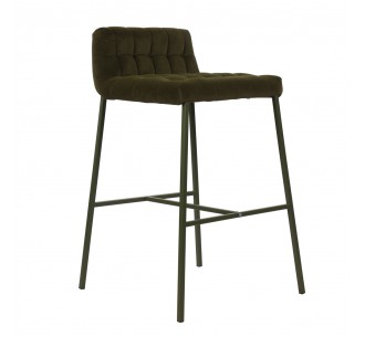 MERLO STOOL BAR OLIVE GREEN...