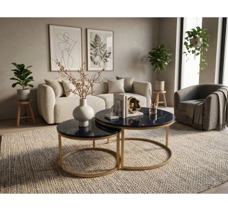 YANG coffee table set 2τμχ 2