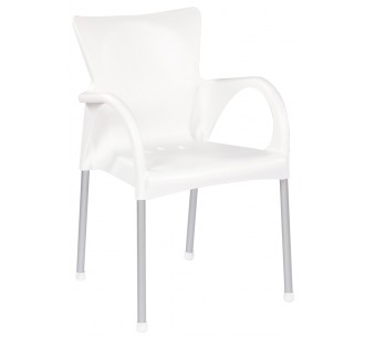 Beverly armchair aluminium
