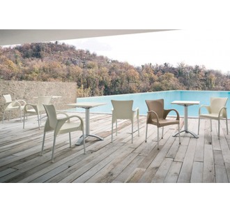 Beverly armchair aluminium 2