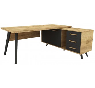 Maxim office with side cabinet