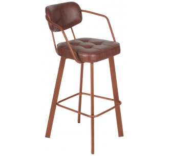 Corner metal bar stool 2