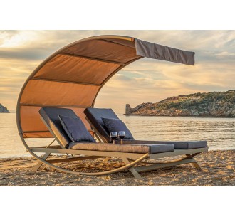 Crescent daybed αλουμινίου