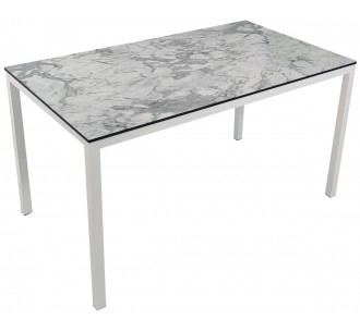 Tuesday white aluminum table