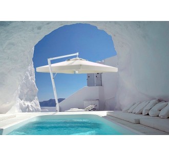 Resort alu hanging umbrella
