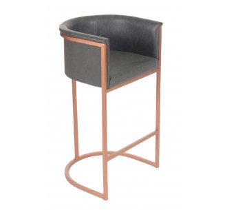 RIPLEY Metallic barstool