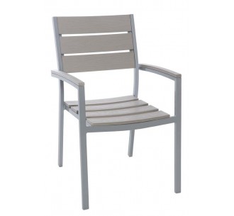 Ferrara aluminium armchair