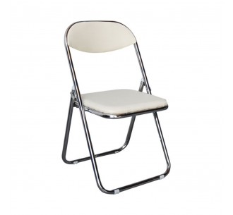 STAR Folding Chair Ecru Pu